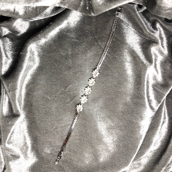 Gemstone Six Opal Bracelet Silver color - Picture 3 of 8